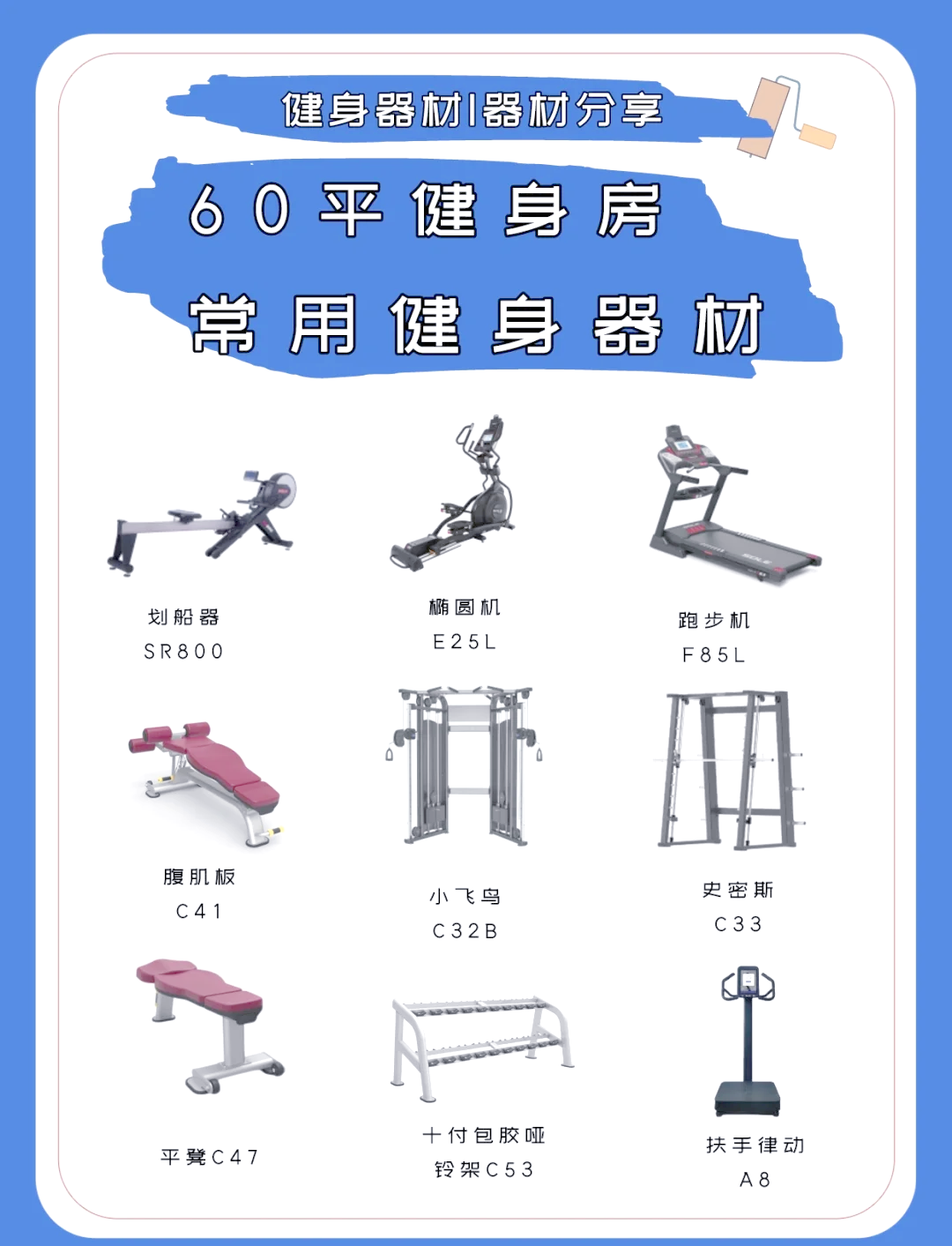 60平米小型健身中心必备器材清单 空间与功能的智慧平衡